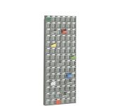 Organizer naścienny z pojemnikami uchylnymi 1500 mm, 84 poj