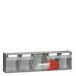 Zestaw 5 pojemników uchylnych 1,3l, 610 x 155 x 175 H mm