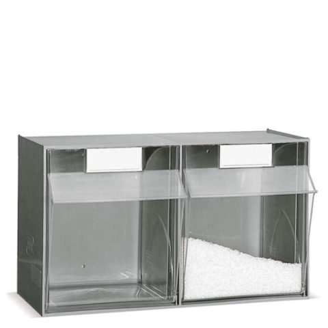 Zestaw 2 pojemniki uchylne 16,0l, 610 x 325 x 365 H mm - 2szt