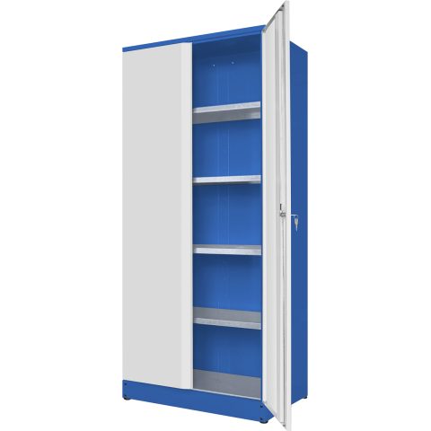 Szafa warsztatowa 1950 x 910 x 450 mm, z półkami ocynkowan