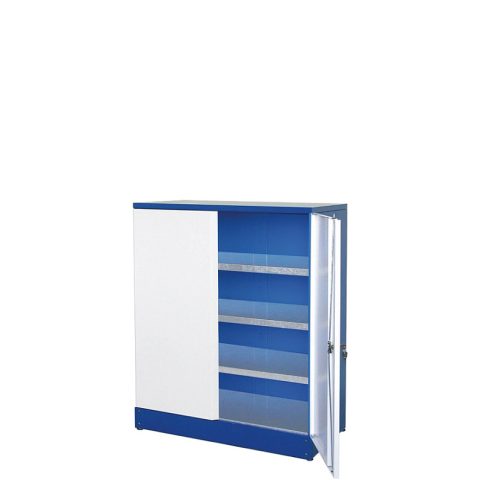 Szafa warsztatowa 1100h x 910 x 450mm, z półkami ocynkowanymi