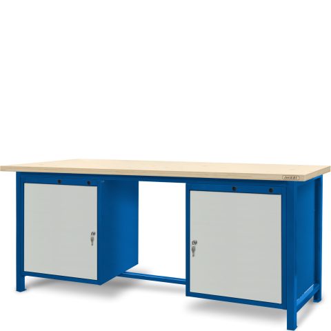 Stół ślusarski 2100mm, 2 szafki S12