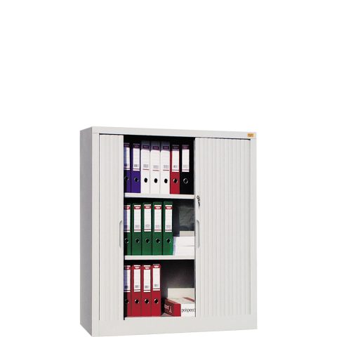 Szafa biurowa metalowa Standard 1220h x1000 x420mm, drzwi żaluzjowe