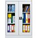 Szafa metalowa na akta 1220h x900 x420mm, drzwi witrynowe