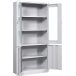 Szafa metalowa na akta 1920h x900 x420mm, drzwi witrynowe, dzielone