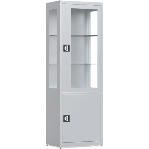 Szafa  medyczna 60, dzielona, przeszklona