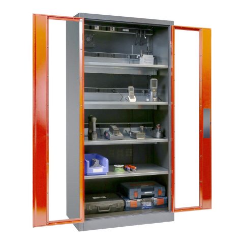 Szafa na elektronarzędzia 1950x930x500mm, Comfort, drzwi przeszklone