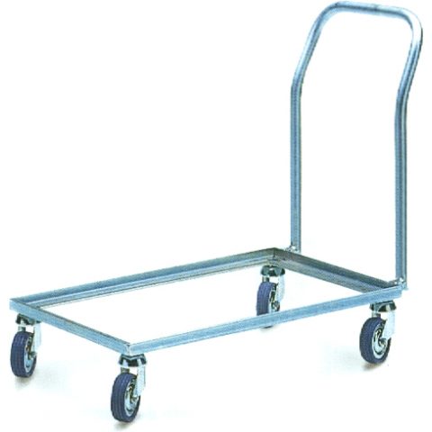 Wózek-podstawka do pojemników 600x400 z pałąkiem, metalowy