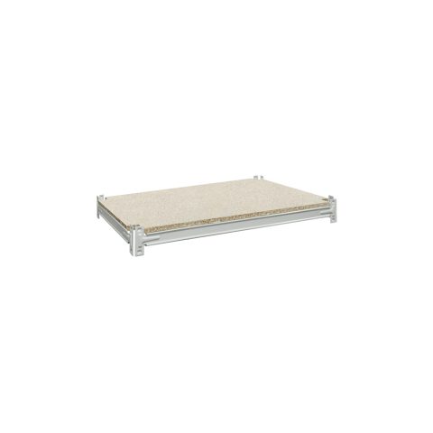 Półka ze wspornikami do regału 1000 x 600mm, z płyty wiórowej