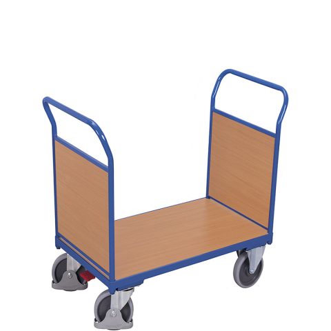 Wózek naładowny platformowy 2-burtowy 900x500, 400kg, wypełnienie z płyty