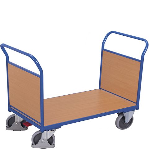 Wózek naładowny platformowy 2-burtowy 1200x800, 500kg, wypełnienie z płyty