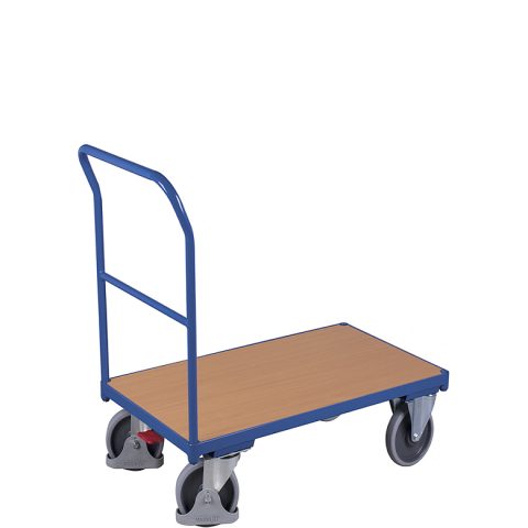 Wózek platformowy 1-burtowy 880 x 500, 400kg, z poprzeczką