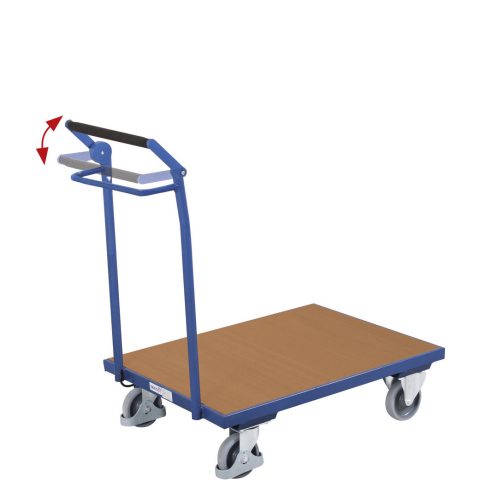 Wózek magazynowy 1-burtowy 800 x 600, 250kg, z hamulcem ręcznym