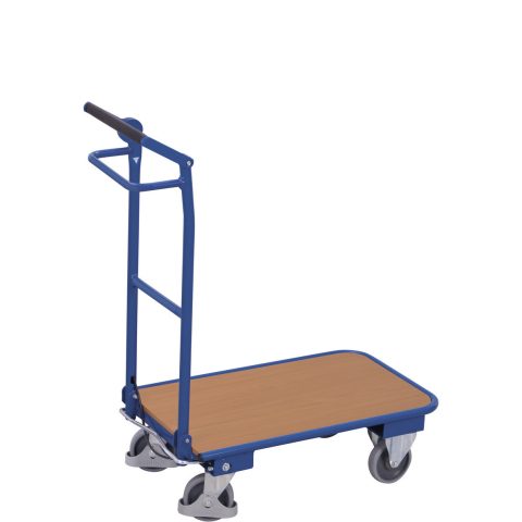 Wózek magazynowy 720 x 450, 150kg,  składany, z hamulcem ręcznym