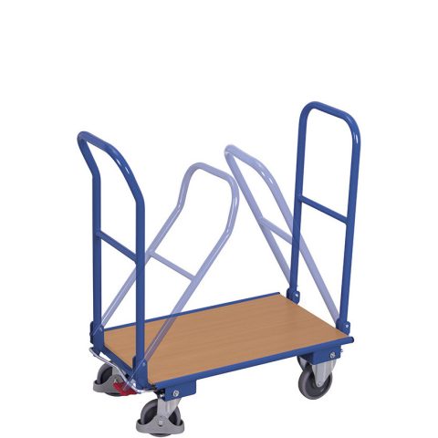 Wózek magazynowy 720x450, 150kg, składany, podwójny uchwyt