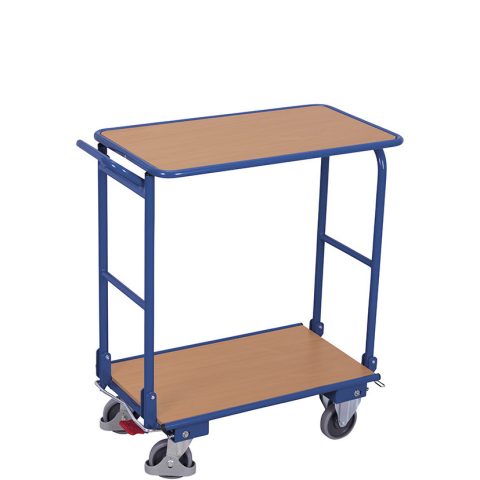 Wózek magazynowy 720x450, 150kg, składany, 2 półki
