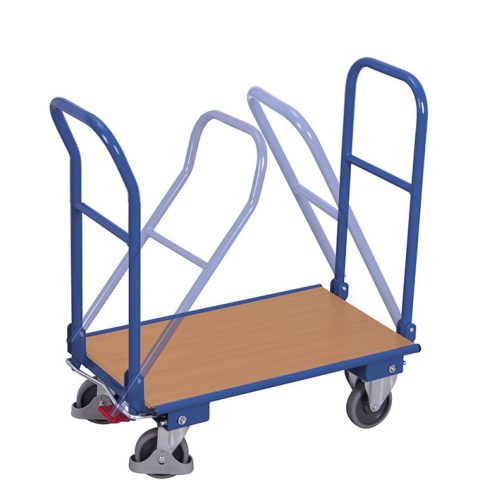 Wózek magazynowy 900x600, 250kg, składany, podwójny uchwyt