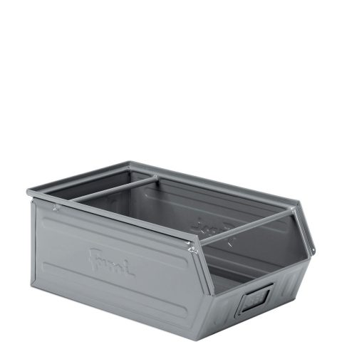 Pojemnik magazynowy metalowy rozmiar 4, z dwoma drążkami