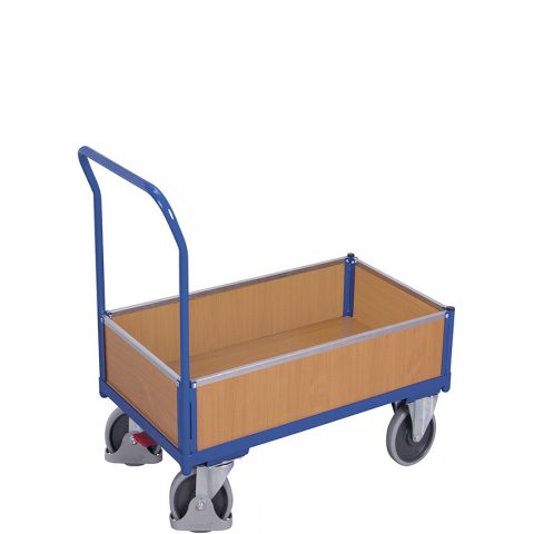Wózek skrzyniowy 900x500mm, 400kg, burty pełne