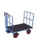 Wózek platformowy z dyszlem 1200x800mm, 2 burty rurkowe