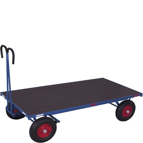Wózek transportowy z dyszlem 2000x1000 mm, bez burt
