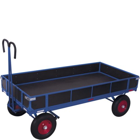 Wózek transportowy z dyszlem 2000x1000mm, z burtami