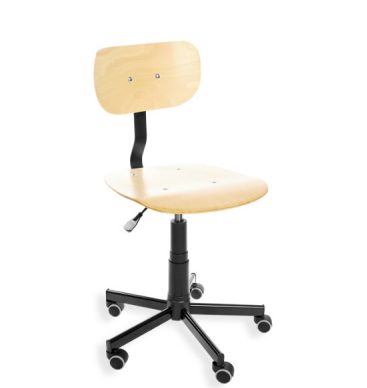 Krzesło warsztatowe Prymat, podstawa metalowa