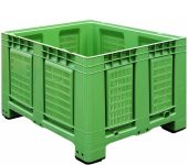 Skrzyniopaleta plastikowa 1200 x 1000 x 790 mm, ażurowa, 4 stopy