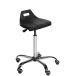 Taboret (hoker) laboratoryjny, podstawa metalowa chromowana