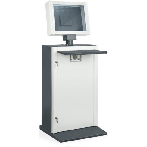 Szafa na komputer do monitora LCD, płaska, dwukomorowa
