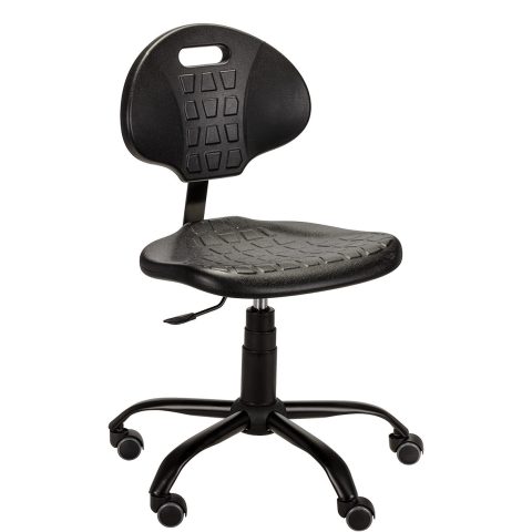 Krzesło przemysłowe PUR, podstawa metalowa