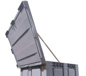 Pokrywa do skrzyniopalet plastikowych 1200 x 1000 mm, z zawiasami