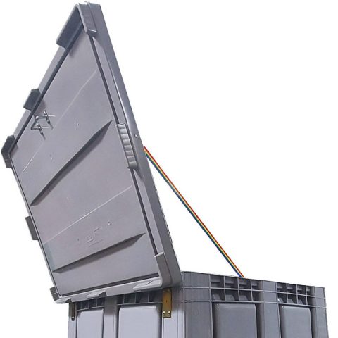 Pokrywa do skrzyniopalet plastikowych 1200 x 1000 mm, z zawiasami