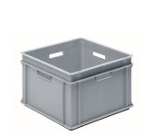 Pojemnik plastikowy 400 x 400 x 270mm, 35L, uchwyty otworowe