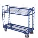 Wózek piętrowy 1650x650mm, 2 półki pochylane, siatkowe