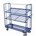 Wózek piętrowy 1355x550mm, 3 półki siatkowe