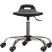 Taboret roboczy (hoker) Simplex-Sit, podstawa metalowa, chromowany
