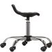 Taboret roboczy (hoker) Simplex-Sit, podstawa metalowa, chromowany