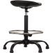 Taboret ergonomiczny Magnus, podstawa metalowa, z podnóżkiem