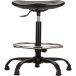 Taboret ergonomiczny Magnus, podstawa metalowa, z podnóżkiem