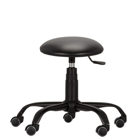 Taboret przemysłowy tapicerowany Rondo