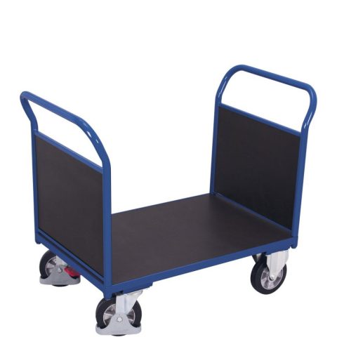 Wózek naładowny platformowy 2-burtowy 1000x700, 1000kg, wypełnienie ze sklejki