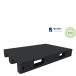 Paleta plastikowa 1200 × 800mm, z pełnym blatem, na 3 pło