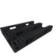 Paleta plastikowa 1200x800mm, z pełnym blatem, na 3 płozac