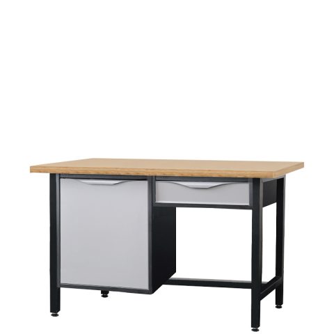 Stół roboczy 1500 mm, 1 szafka z półką i szuflada podbl