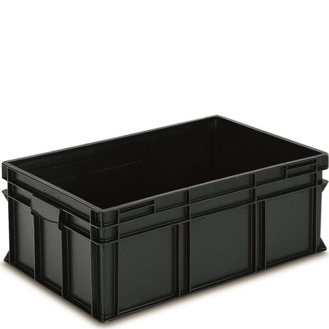 Pojemnik plastikowy ESD 800 x 600 x 220mm, 90L