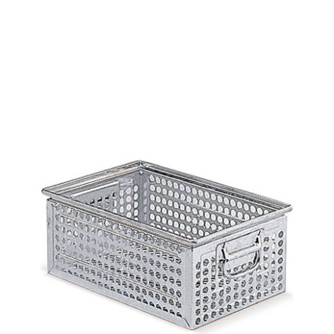 Skrzynka metalowa rozmiar 4, perforowana, ocynkowana