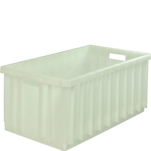 Pojemnik plastikowy 800 x 600 x 450mm, biały