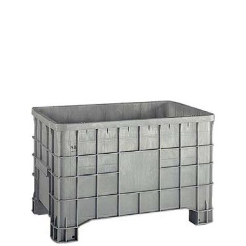 Skrzynia plastikowa 1000x640mm, 280l, na stopach