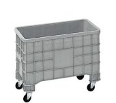 Skrzynia plastikowa 1000x640mm, 280l, na kółkach